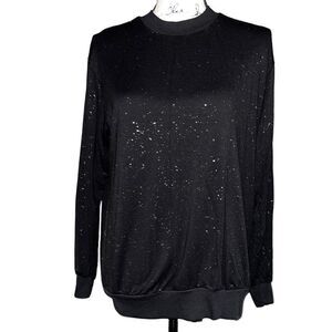 Michael Stars black silver sweatshirt XS‎